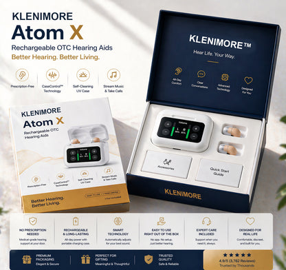 🔥 Today Only! KLENIMORE™ Atom X Smart Hearing Aids—Hear Clearly, Feel Confident Again 💖
