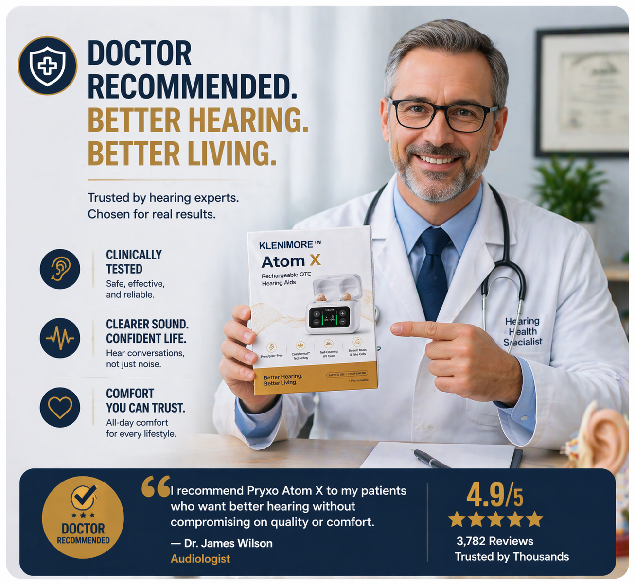 🔥 Today Only! KLENIMORE™ Atom X Smart Hearing Aids—Hear Clearly, Feel Confident Again 💖