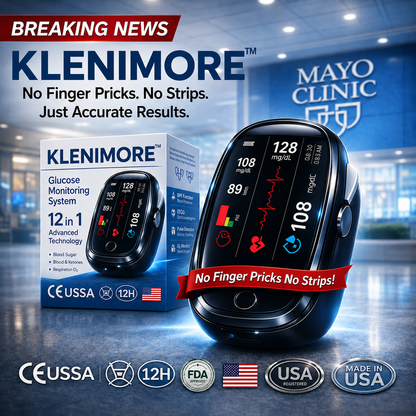 🔥Final 1 Hours : Only Limited Stock Left🏆KLENIMORE™ Non-Invasive Blood Glucose Meter 99.9% Accuracy （Mayo Clinic Recommended）