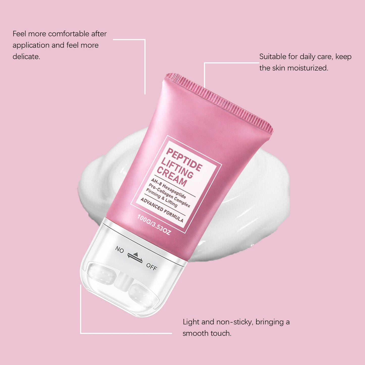 Peptide Lifting Roller Cream 🧴 Collagen and Hyaluronic Acid | Firms the neck, reduces wrinkles and double chin