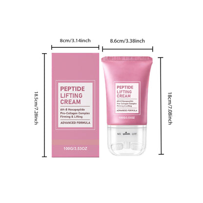 Peptide Lifting Roller Cream 🧴 Collagen and Hyaluronic Acid | Firms the neck, reduces wrinkles and double chin